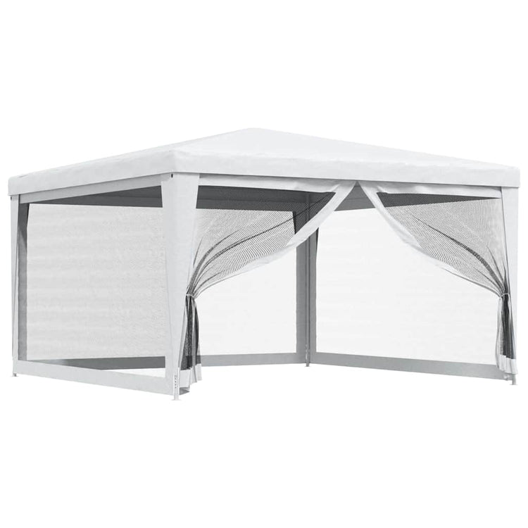 Vidaxl partytent met 4 mesh zijwanden 4x4 m wit