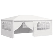 Vidaxl partytent met zijwanden professioneel 90 g m² 4x6 m wit - afbeelding 2