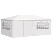 Vidaxl partytent met zijwanden professioneel 90 g m² 4x6 m wit - afbeelding 3