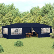 Vidaxl partytent met zijwanden professioneel 90 g m² 4x9 m blauw - afbeelding 1