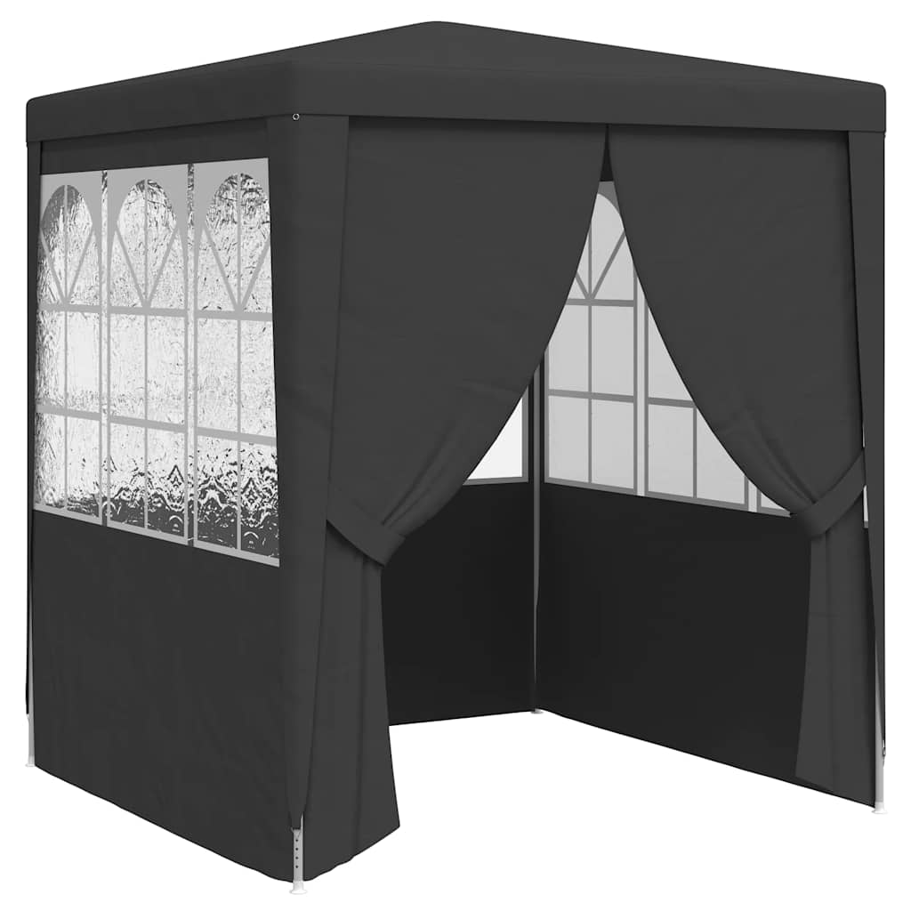 Vidaxl partytent met zijwanden professioneel 90 g m² 2x2 m antraciet
