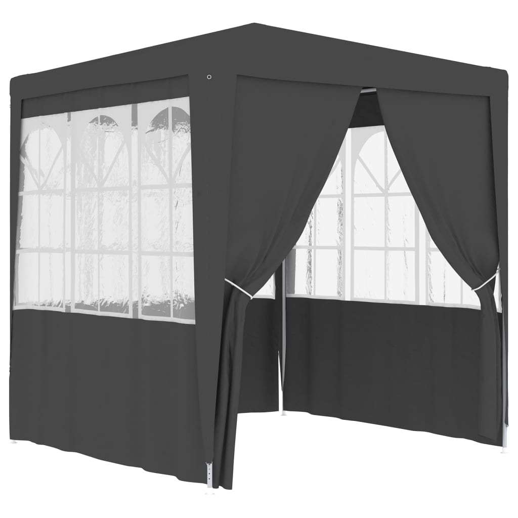 VidaXL Partytent met zijwanden professioneel 90 g m² 2x2 m antraciet