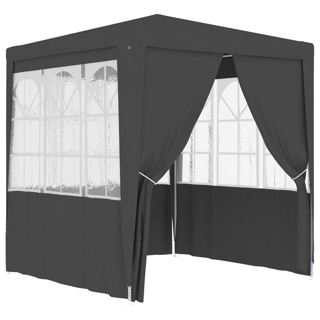 VidaXL Partytent met wanden professioneel 90 g m² 2,5x2,5 m antraciet