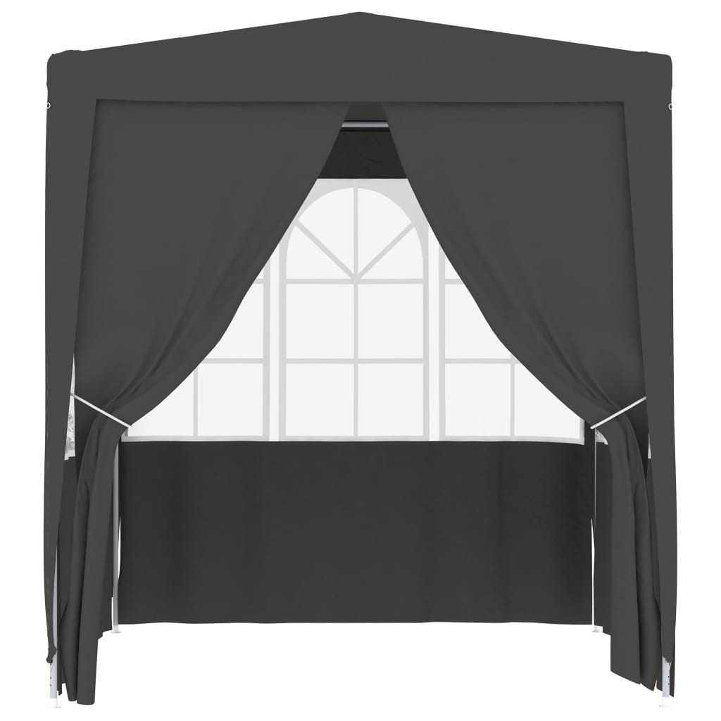 VidaXL Partytent met wanden professioneel 90 g m² 2,5x2,5 m antraciet