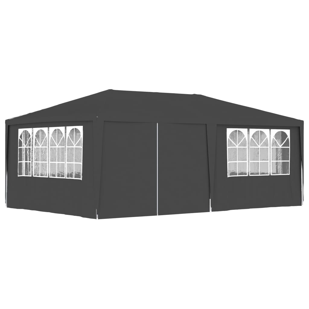 VidaXL Partytent met zijwanden professioneel 90 g m² 4x6 m antraciet