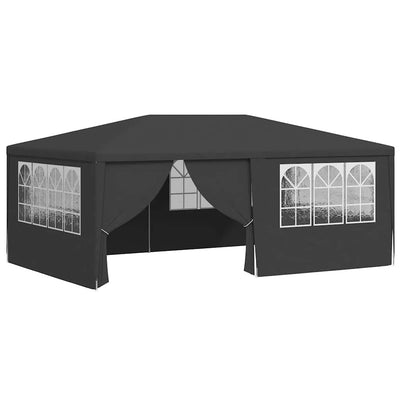 Vidaxl partytent met zijwanden professioneel 90 g m² 4x6 m antraciet