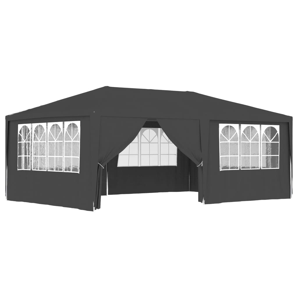 VidaXL Partytent met zijwanden professioneel 90 g m² 4x6 m antraciet