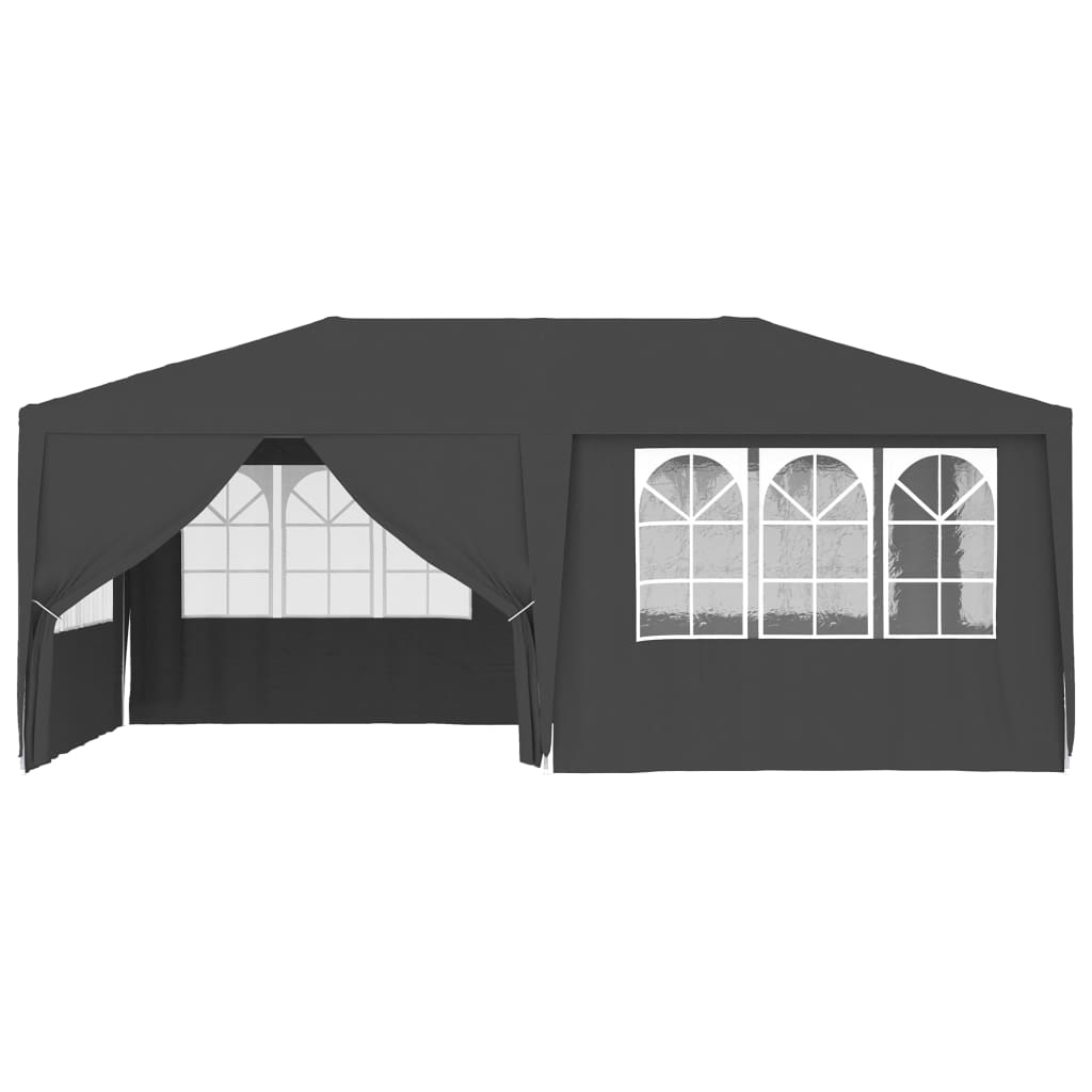 VidaXL Partytent met zijwanden professioneel 90 g m² 4x6 m antraciet