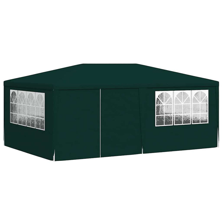 Vidaxl partytent met zijwanden professioneel 90 g m² 4x6 m groen
