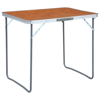 Vidaxl campingtafel inklapbaar met metalen frame 80x60 cm