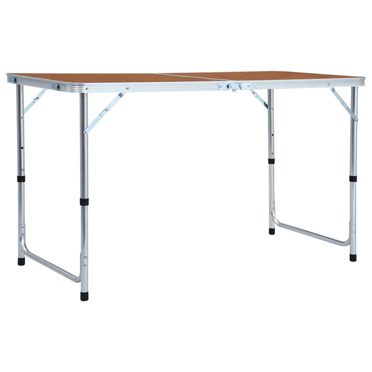 Vidaxl campingtafel inklapbaar 120x60 cm aluminium