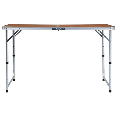 Vidaxl campingtafel inklapbaar 120x60 cm aluminium