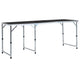 Vidaxl campingtafel inklapbaar 180x60 cm aluminium grijs