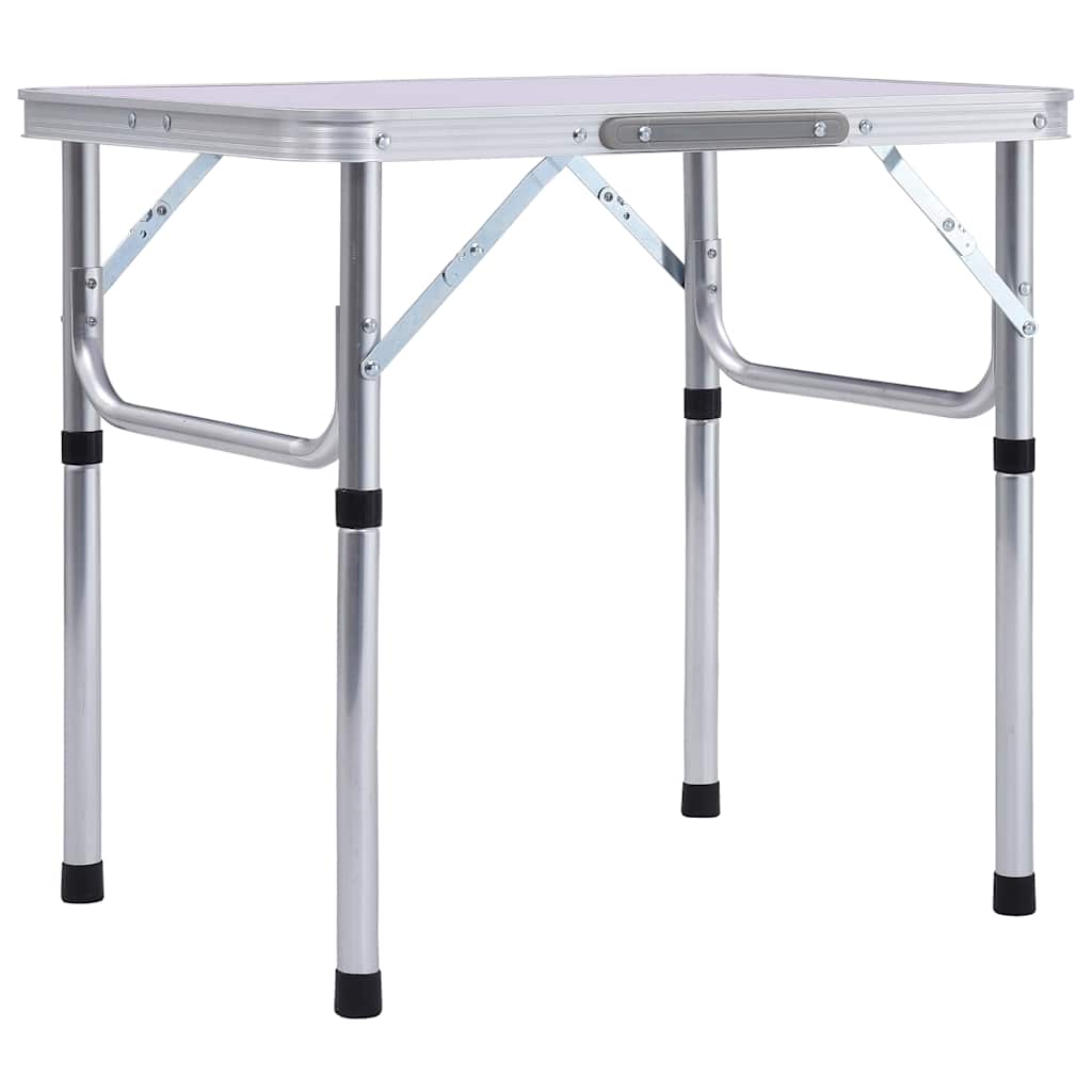 Vidaxl campingtafel inklapbaar 60x45 cm aluminium wit