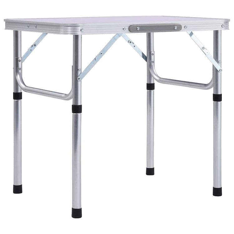 Vidaxl campingtafel inklapbaar 60x45 cm aluminium wit