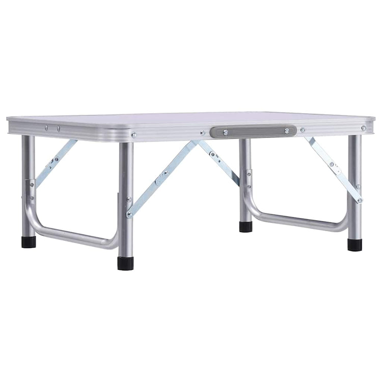 Vidaxl campingtafel inklapbaar 60x45 cm aluminium wit