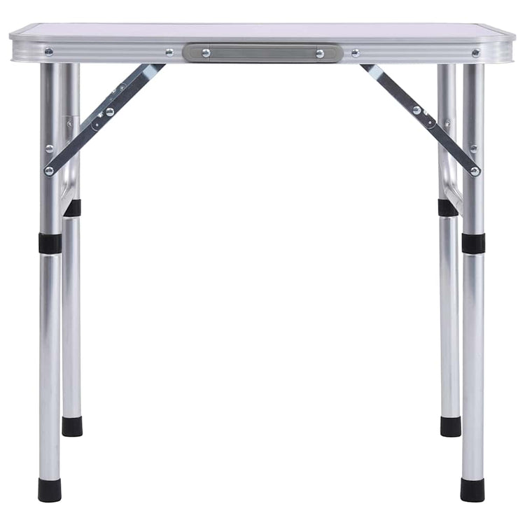 Vidaxl campingtafel inklapbaar 60x45 cm aluminium wit