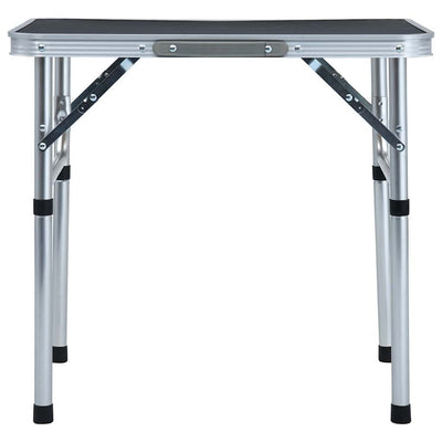 Vidaxl campingtafel inklapbaar 60x45 cm aluminium grijs