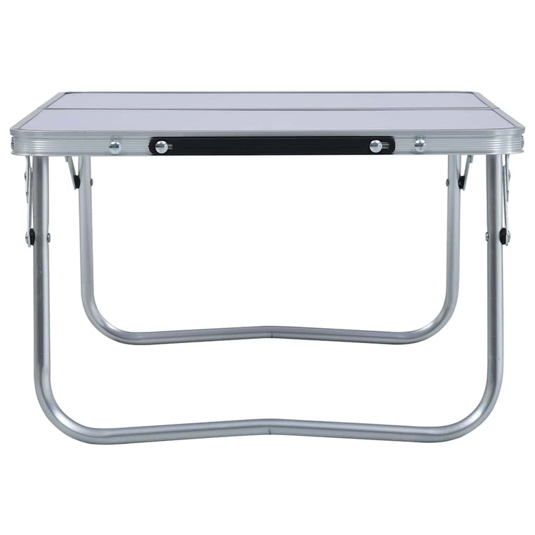 Vidaxl campingtafel inklapbaar 60x40 cm aluminium wit