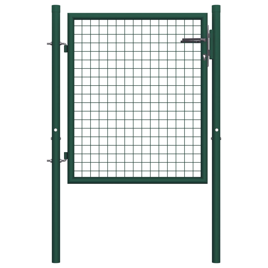 VidaXL Poort 100x75 cm staal groen