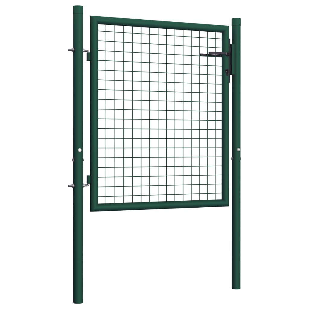 VidaXL Poort 100x75 cm staal groen