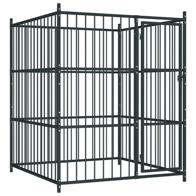 VidaXL Hondenkennel voor buiten 150x150x185 cm