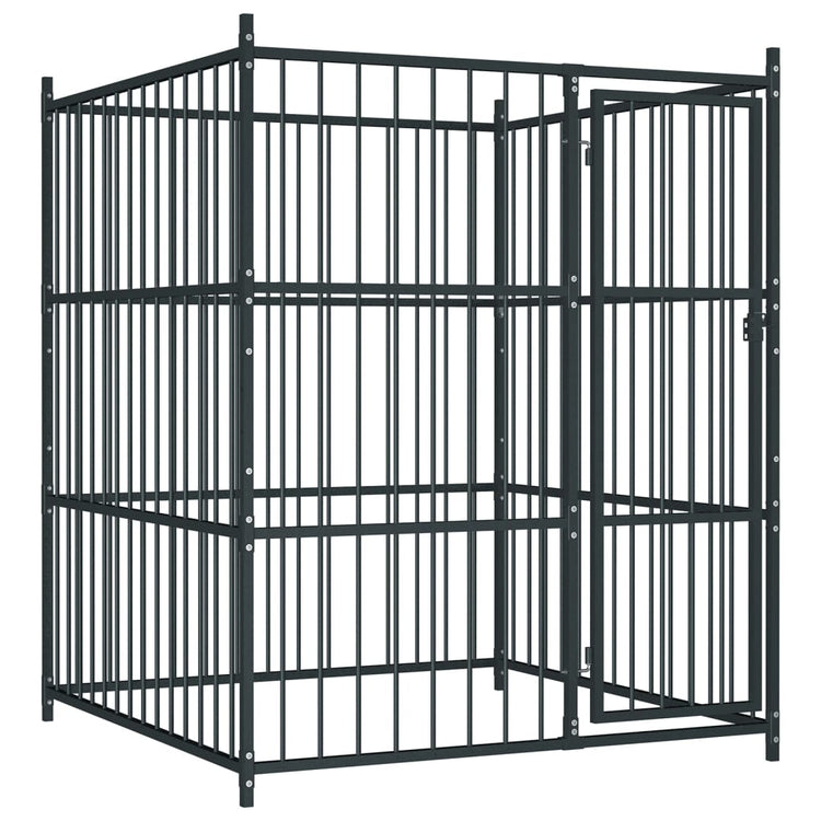 VidaXL Hondenkennel voor buiten 150x150x185 cm