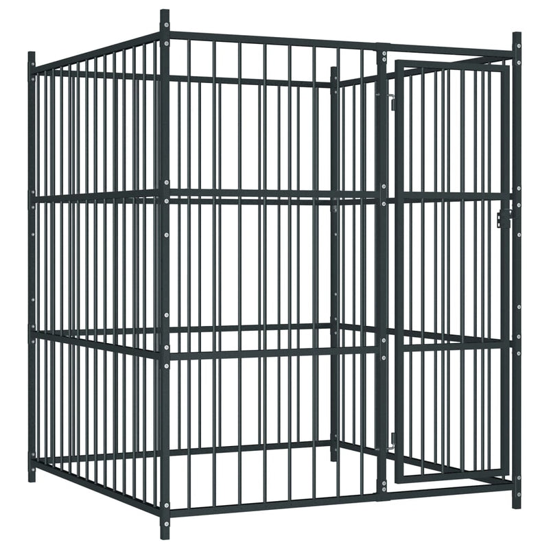 VidaXL Hondenkennel voor buiten 150x150x185 cm