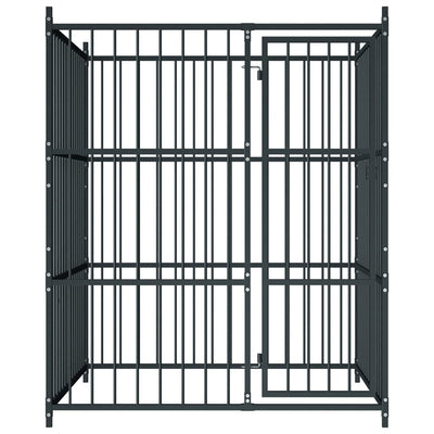 VidaXL Hondenkennel voor buiten 150x150x185 cm