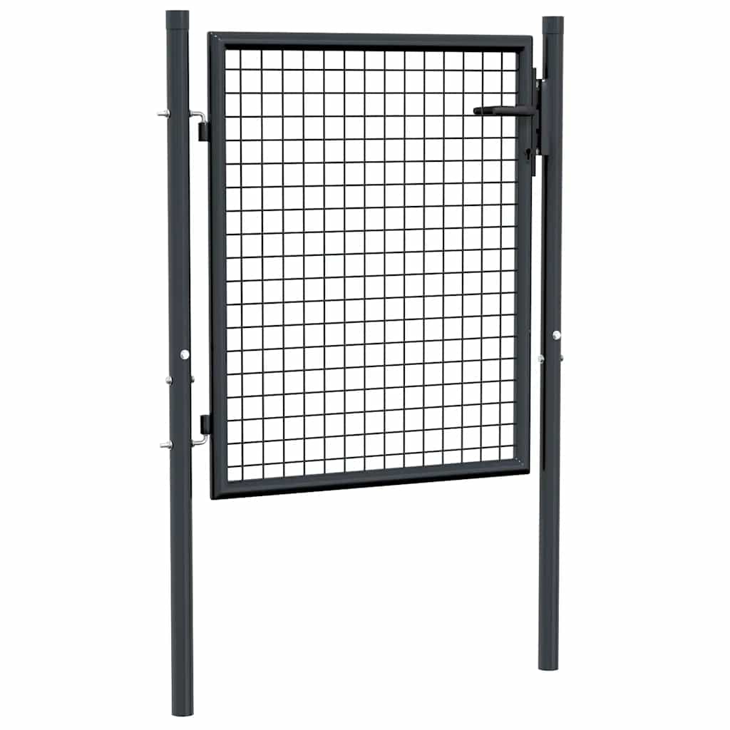 Vidaxl tuinhek van gaas gegalvaniseerd staal 100x75 cm grijs