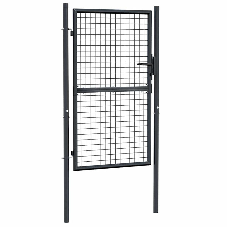 Vidaxl tuinhek van gaas gegalvaniseerd staal 100x150 cm grijs