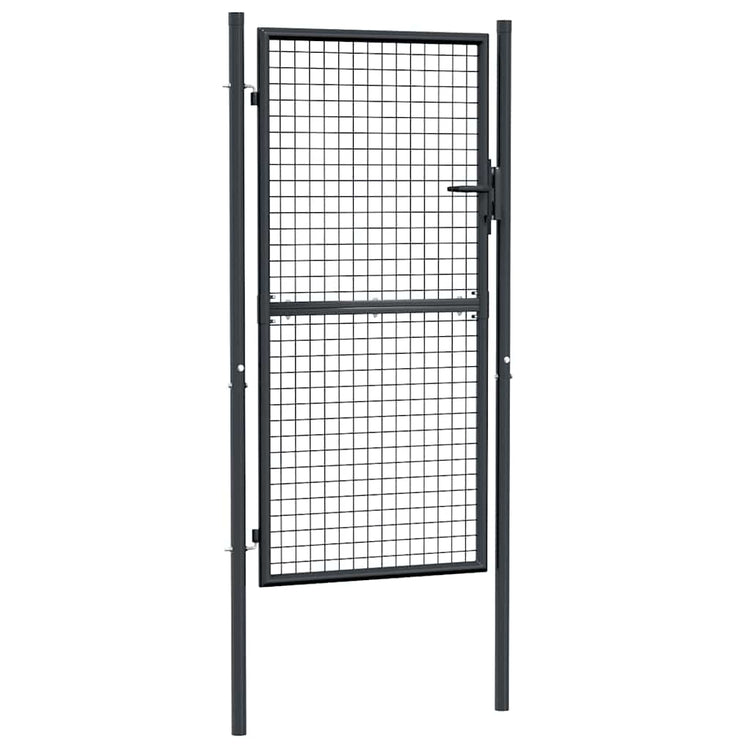 Vidaxl tuinhek van gaas gegalvaniseerd staal 100x175 cm grijs