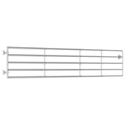 VidaXL Poort met 5 stangen (150-400)x90 cm staal zilverkleurig - afbeelding 3