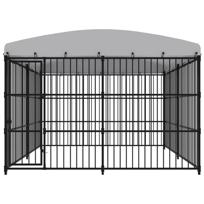 VidaXL Hondenkennel voor buiten met dak 300x300x210 cm