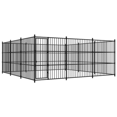 VidaXL Hondenkennel voor buiten 450x450x185 cm