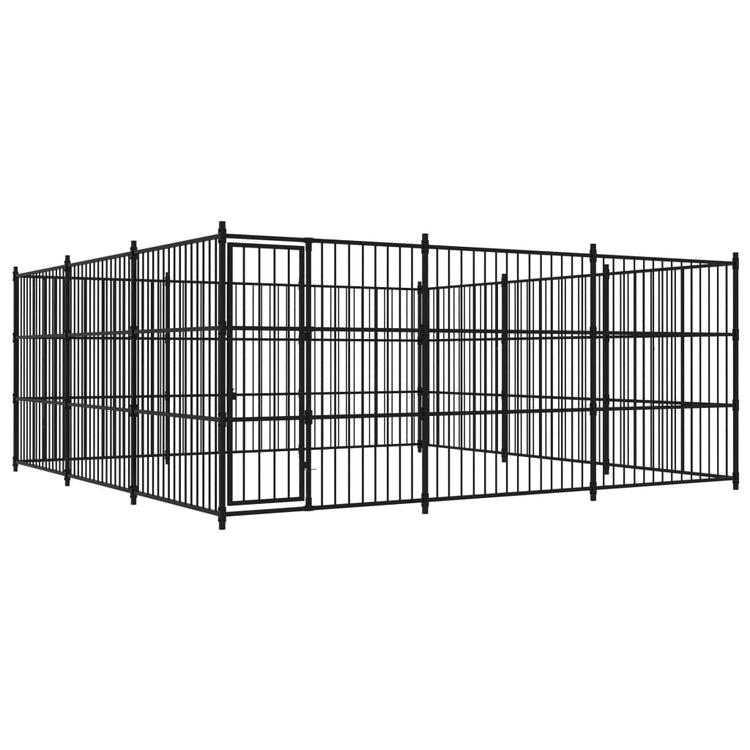 VidaXL Hondenkennel voor buiten 450x450x185 cm