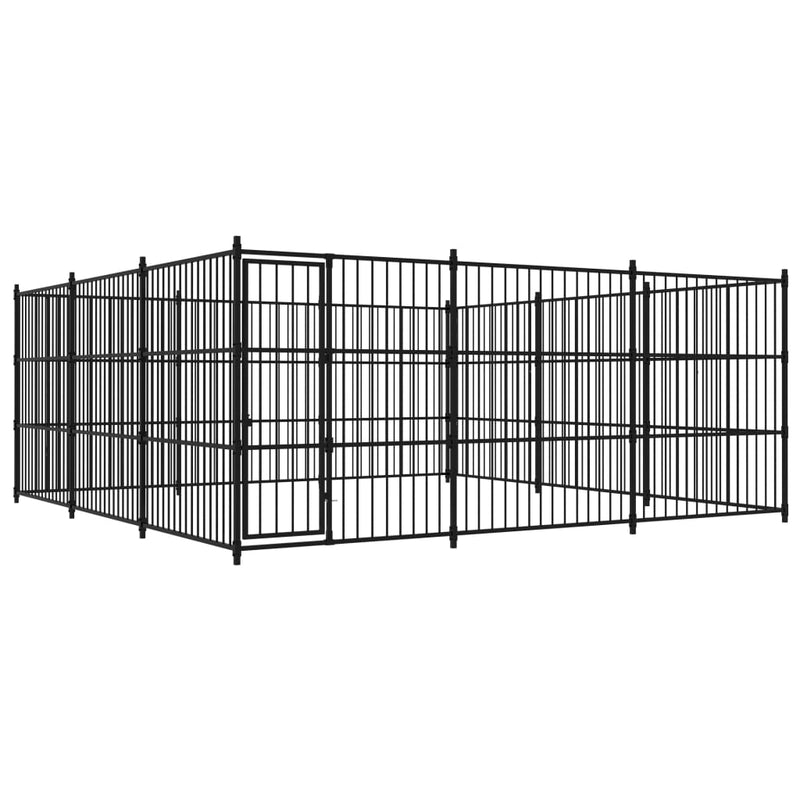 VidaXL Hondenkennel voor buiten 450x450x185 cm