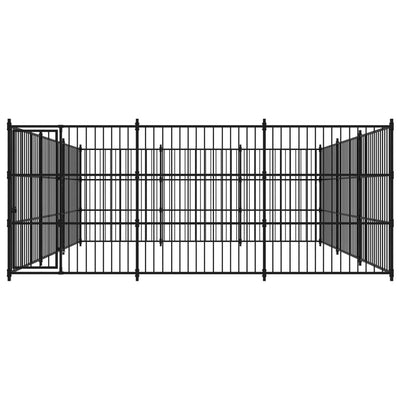 VidaXL Hondenkennel voor buiten 450x450x185 cm