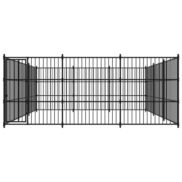 VidaXL Hondenkennel voor buiten 450x450x185 cm