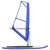 Vidaxl stand-up paddleboard opblaasbaar met zeilset blauw en wit - afbeelding 2
