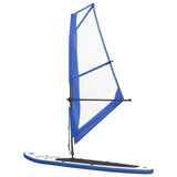 Vidaxl stand-up paddleboard opblaasbaar met zeilset blauw en wit - afbeelding 3