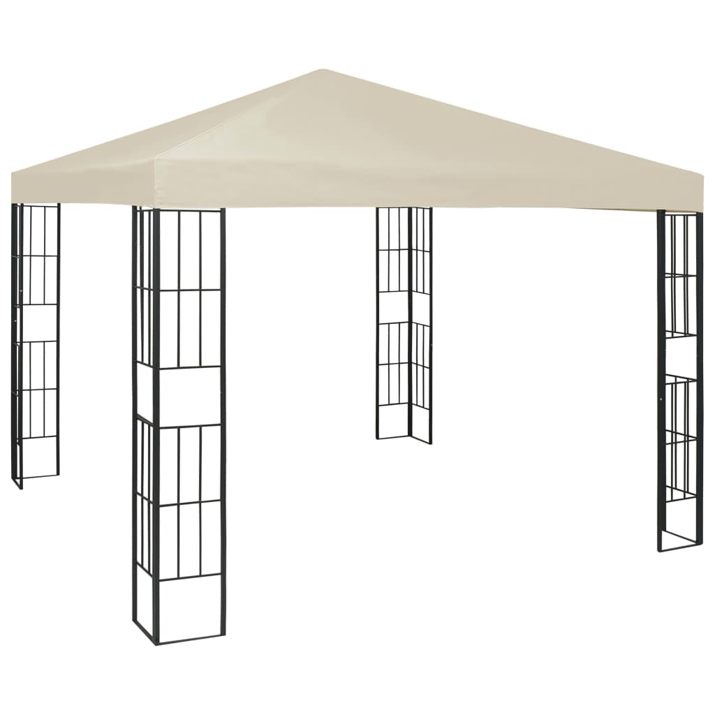Vidaxl prieel 3x3 m crème
