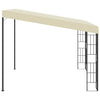 Vidaxl wandprieel 3x3 m stof crèmekleurig