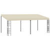 VidaXL Wandprieel 3x6 m stof crèmekleurig