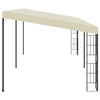VidaXL Wandprieel 3x6 m stof crèmekleurig