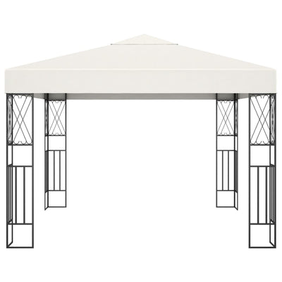 Vidaxl prieel 3x3 m stof crème