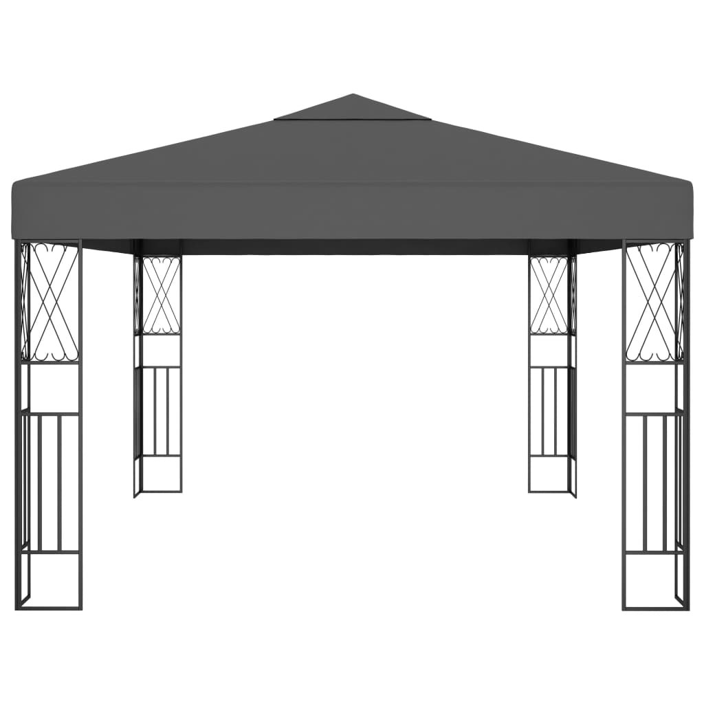 VidaXL Prieel 3x4 m stof antraciet