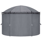 VidaXL Prieel met gordijnen 520x349x255 cm antracietkleurig - afbeelding 3