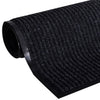 Vidaxl deurmat 117x220 cm pvc zwart