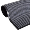 Vidaxl deurmat 117x220 cm pvc grijs
